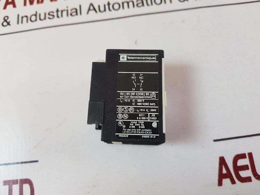 Telemecanique La1 Dn 11 Auxiliary Contact Block 