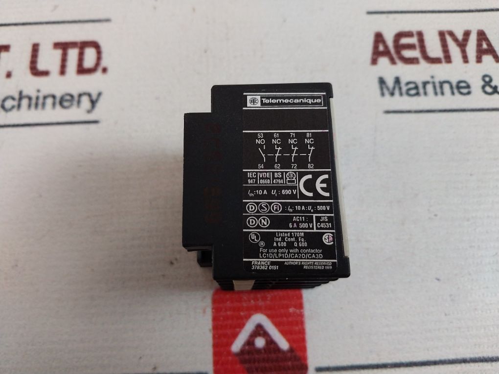 Telemecanique La1 Dn 13 Auxiliary Contact Block