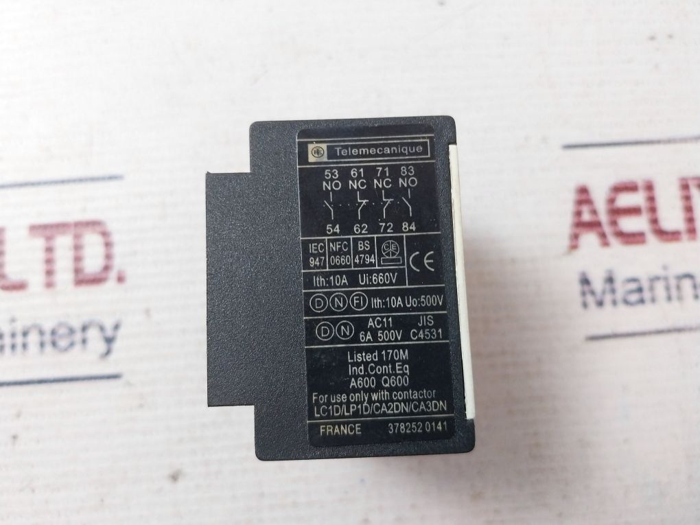 Telemecanique La1 Dn 22 Contact Block 10A