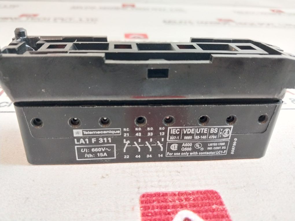 Telemecanique La1 F 311 Auxiliary Contact Block 660V~