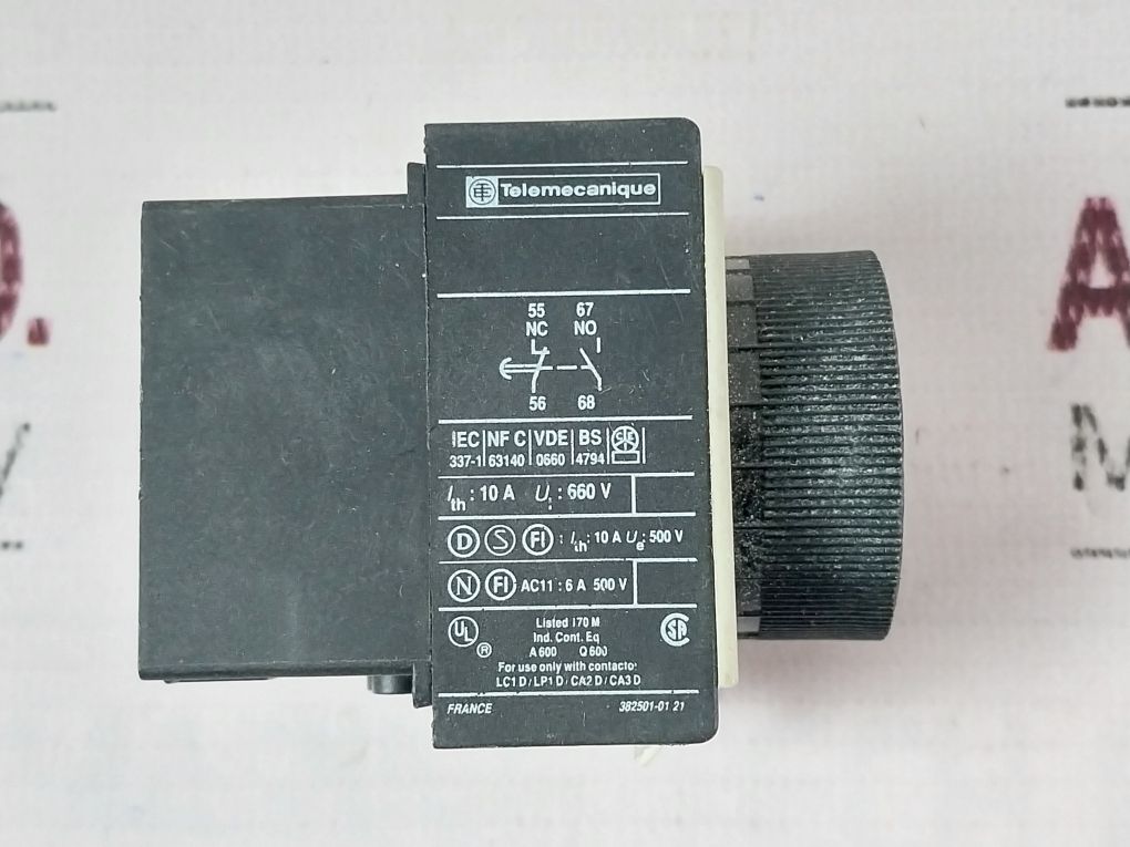 Telemecanique La2 Dt2 Time Delay Block 0.1~30S