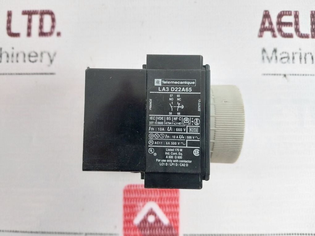 Telemecanique La3-d22 A65 Time Delay Module 0.1-30Sec