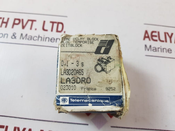 Telemecanique la3 dr0 time delay block