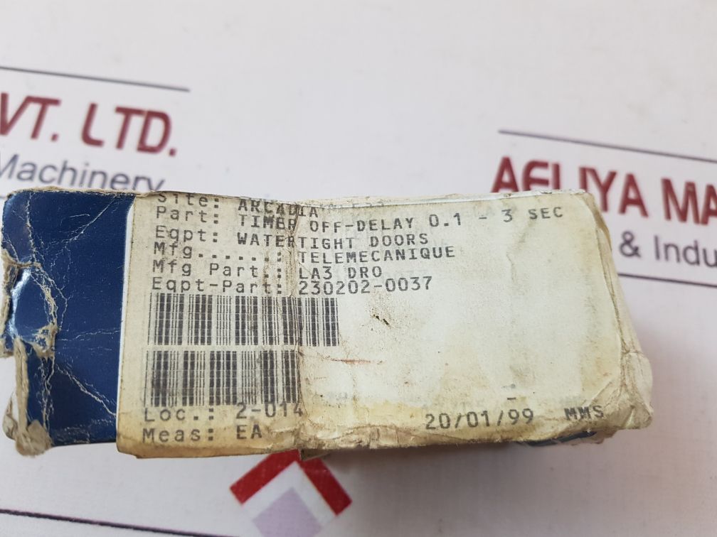 Telemecanique la3 dr0 time delay block