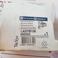 Telemecanique lad7b106 terminal block