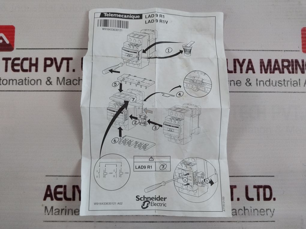 Telemecanique/Schneider Lad9R1V Mechanical Interlock Kit