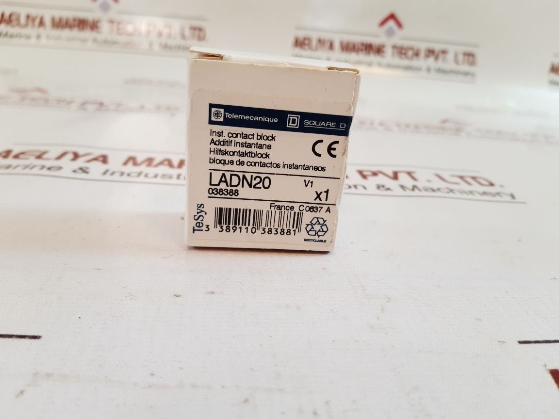 Set of 5x Telemecanique ladn20 auxiliary contact block 