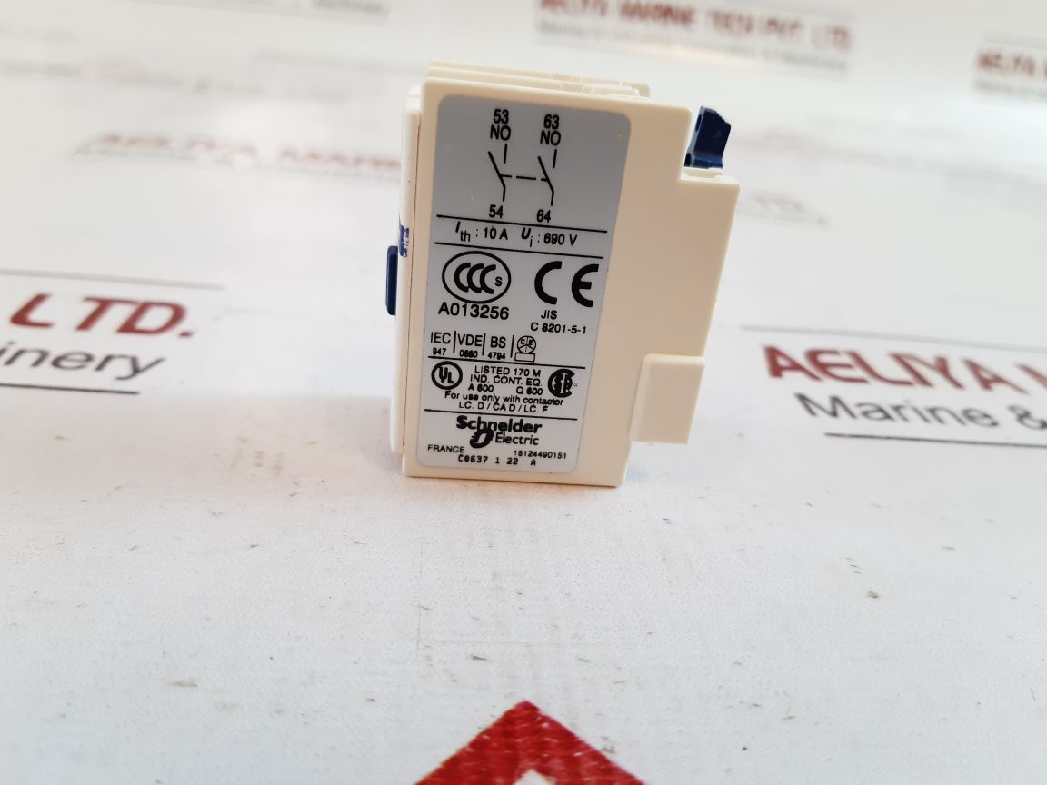 Set of 5x Telemecanique ladn20 auxiliary contact block 