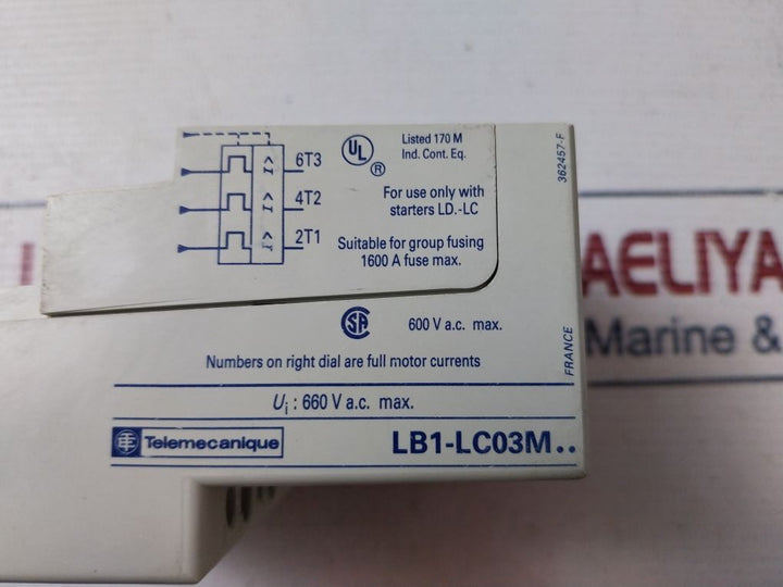 Telemecanique Lb1-lc03M10 Overload Protection Module