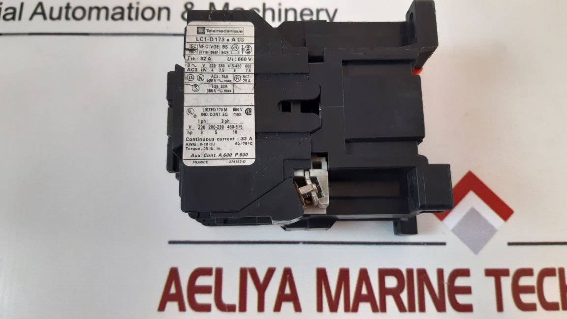 Telemecanique Lc1-d173.A65 Magnetic Contactor
