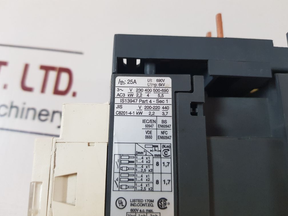 Telemecanique Lc1 D09 Contactor