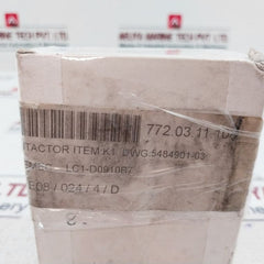 Telemecanique Lc1 D0910B7 Contactor 24V 50/60Hz