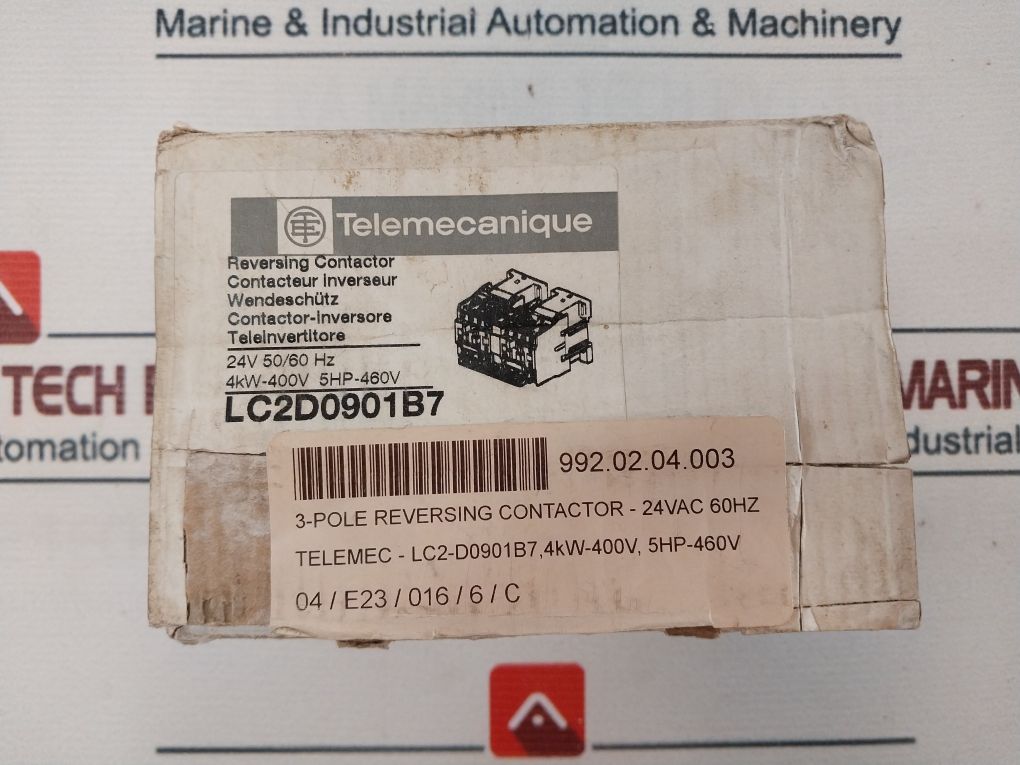 Telemecanique Lc1 D09 01 3-pole Reversing Contactor 24V 50/60Hz
