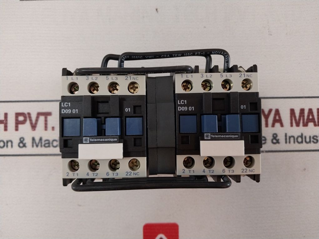 Telemecanique Lc1 D09 01 3-pole Reversing Contactor 24V 50/60Hz