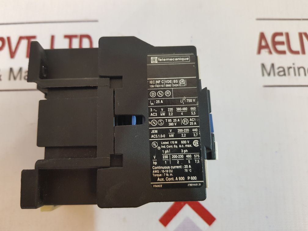 Telemecanique Lc1 D09 01 Contactor F5