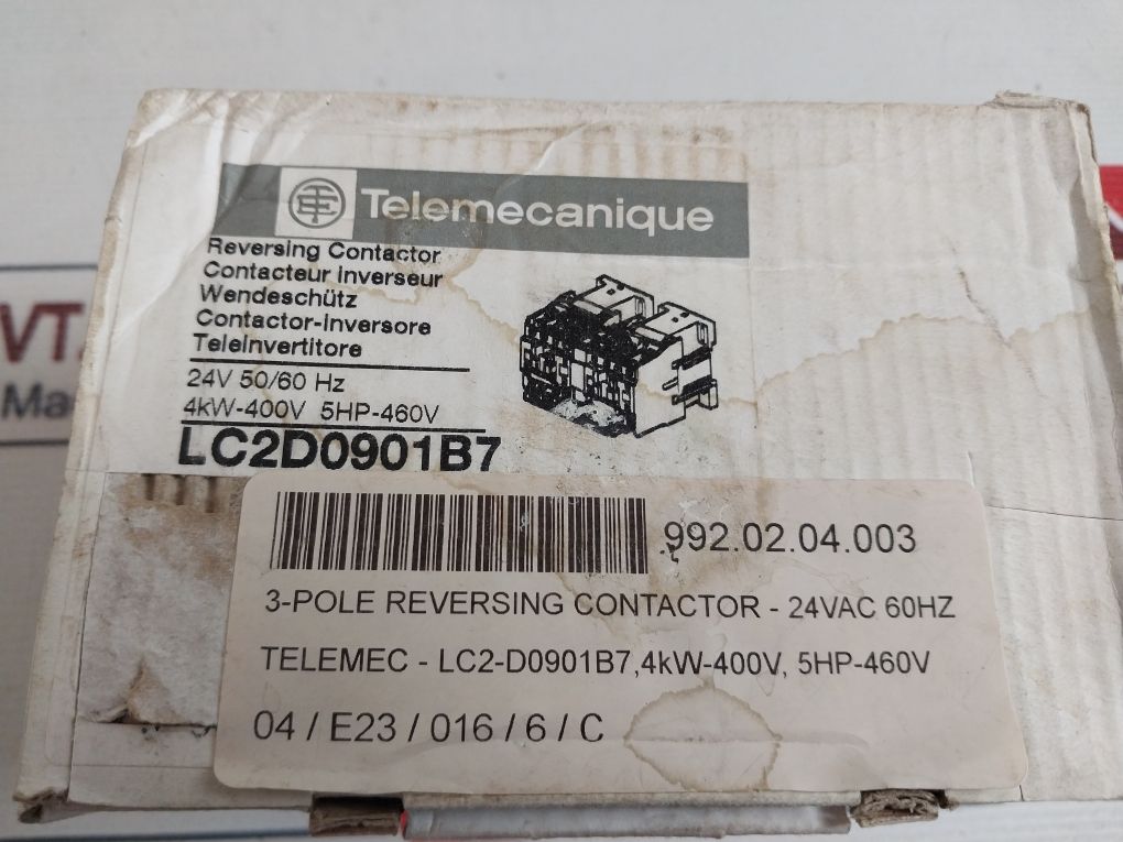 Telemecanique Lc1 D09 01 3-pole Reversing Contactor