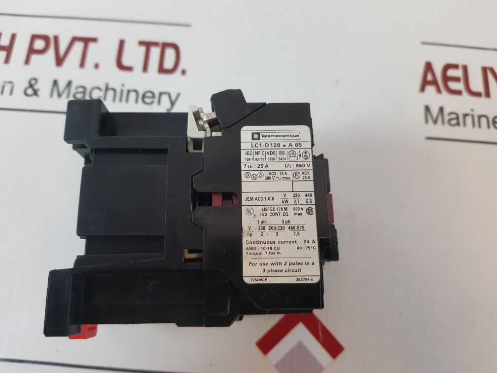Telemecanique Lc1 D128Fa65 Contactor
