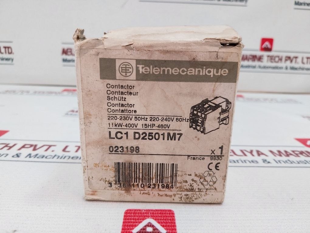 Telemecanique Lc1 D2501M7 Contactor 40A 1000V