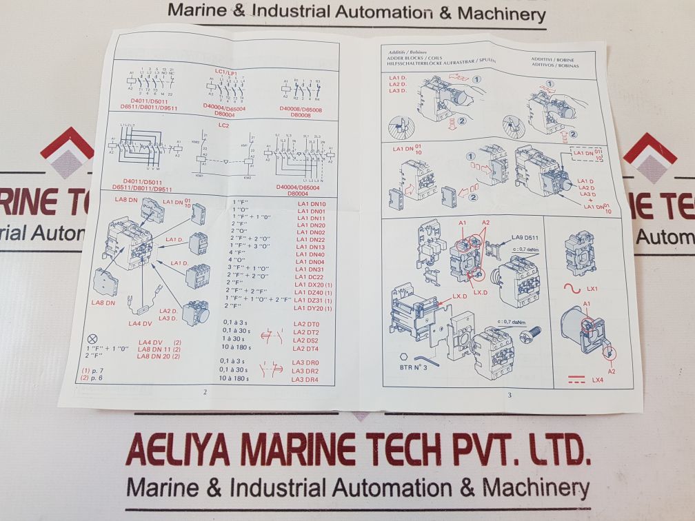 Telemecanique lc1 d4011 contactor