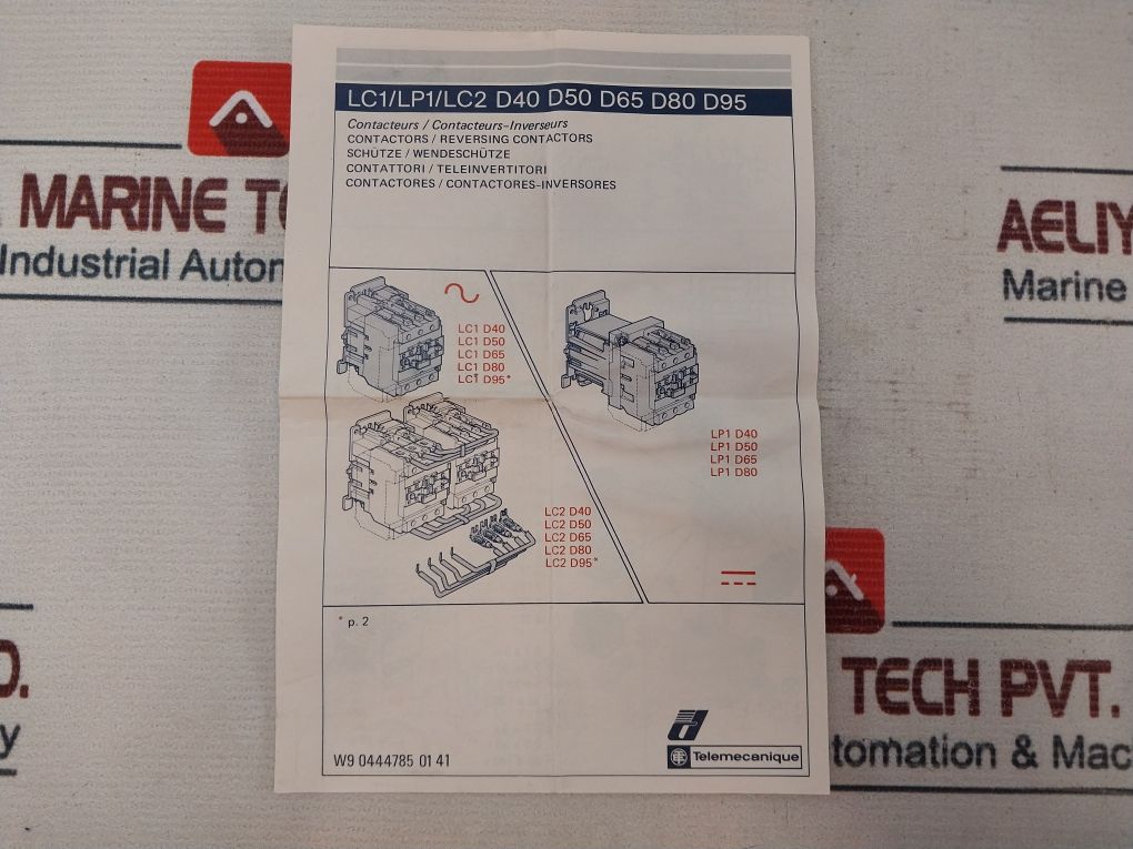 Telemecanique Lc1 D4011M7 Contactor 220V 50/60Hz