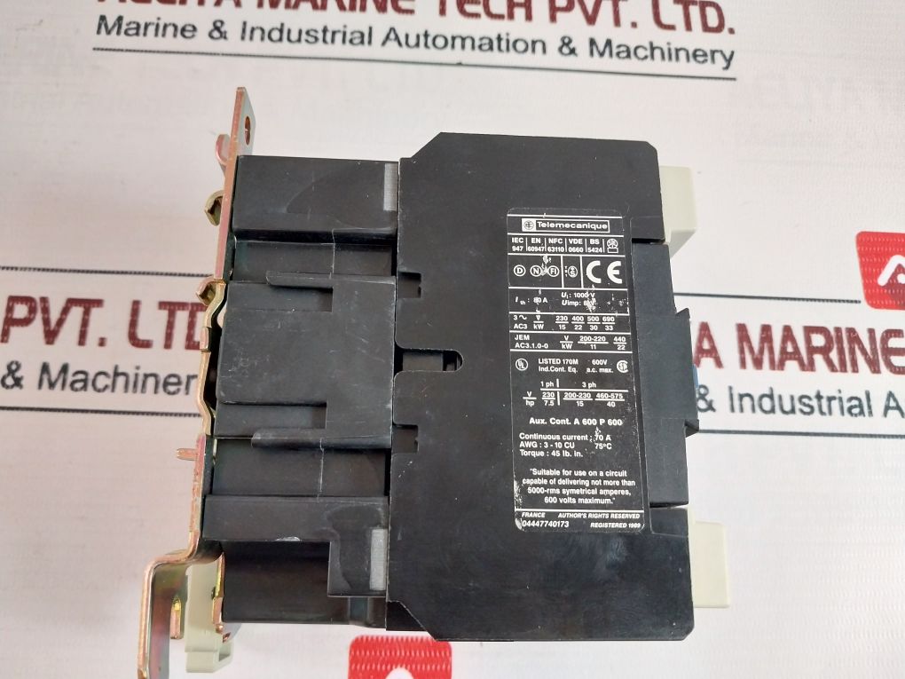 Telemecanique Lc1 D5011 Contactor 220-230V 50 Hz