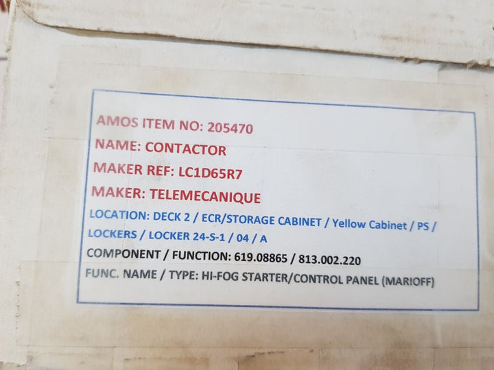 Telemecanique Lc1 D65 Lc1 D6511 Contactor

