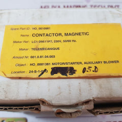 Telemecanique/schneider electric lc1 d9511 contactor