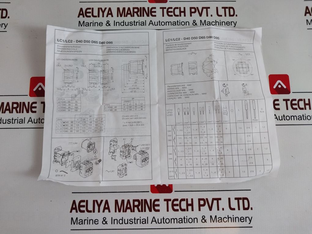 Telemecanique Lc1 D95 (Lc1 D9511) Contactor