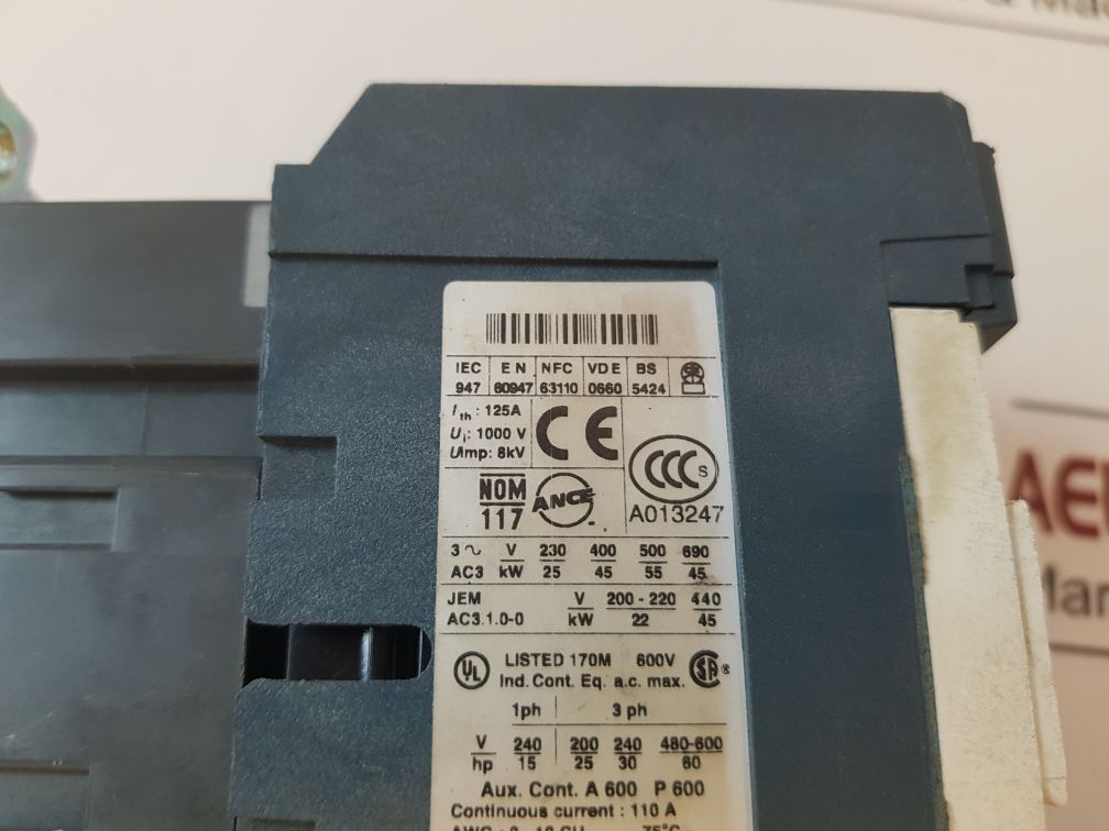 Telemecanique Lc1 D95 (Lc1 D9511) Contactor