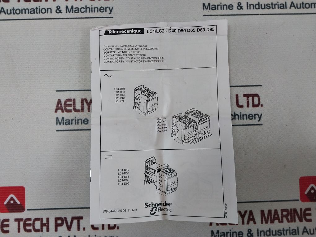 Telemecanique Square D Lc1 D95P7 Contactor 045173 230V 50/60Hz