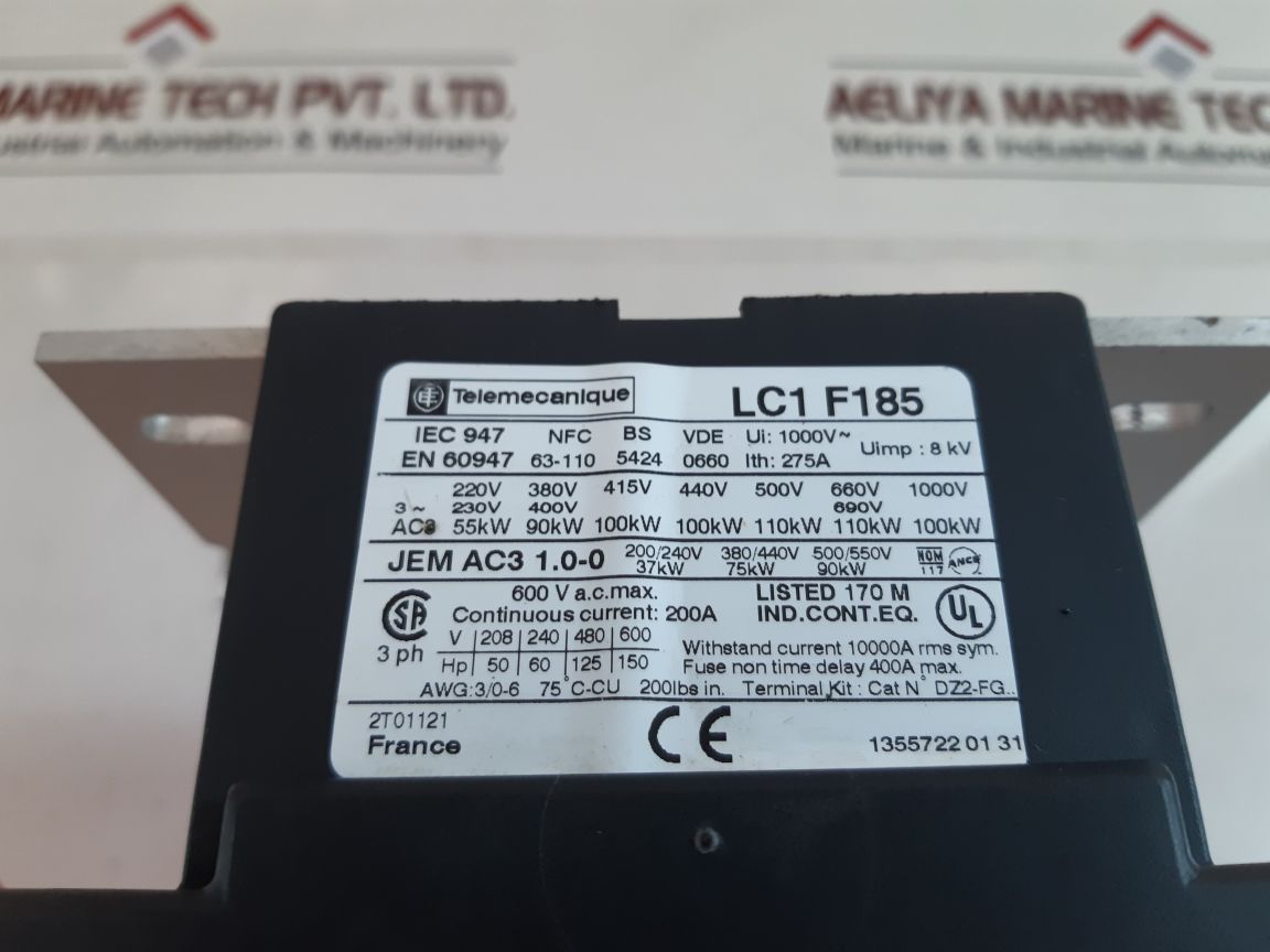Telemecanique Lc1F185 Contactor 