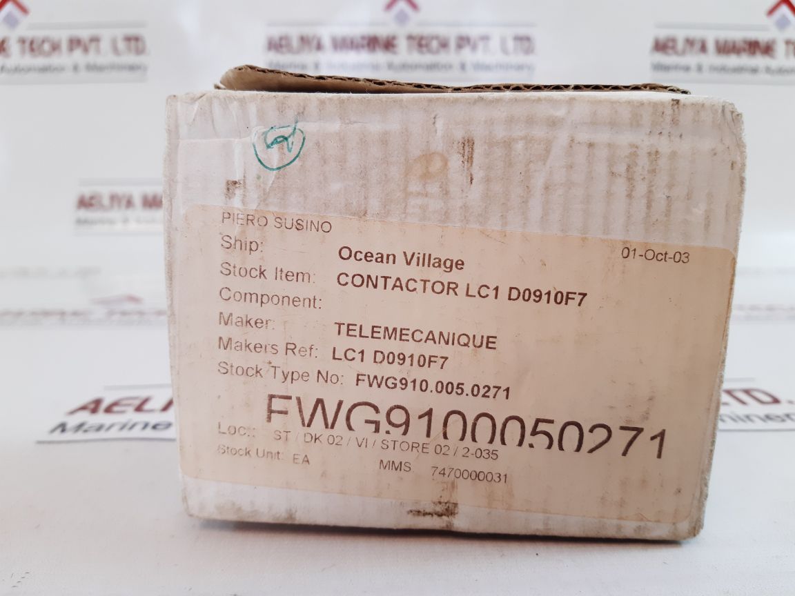 Telemecanique lc1d09f7 contactor 110v 50/60hz