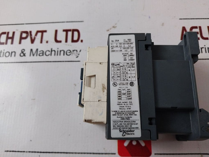 Telemecanique/Schneider Lc1D09 Auxiliary Contactor