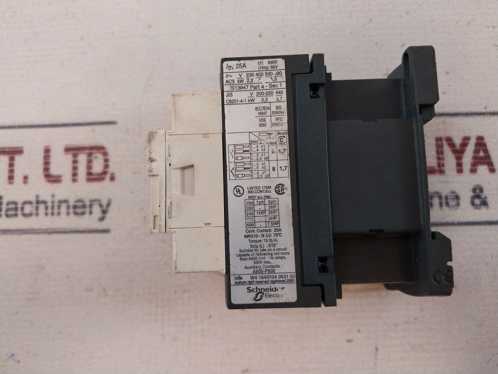 Telemecanique Lc1D09 Contactor 25A