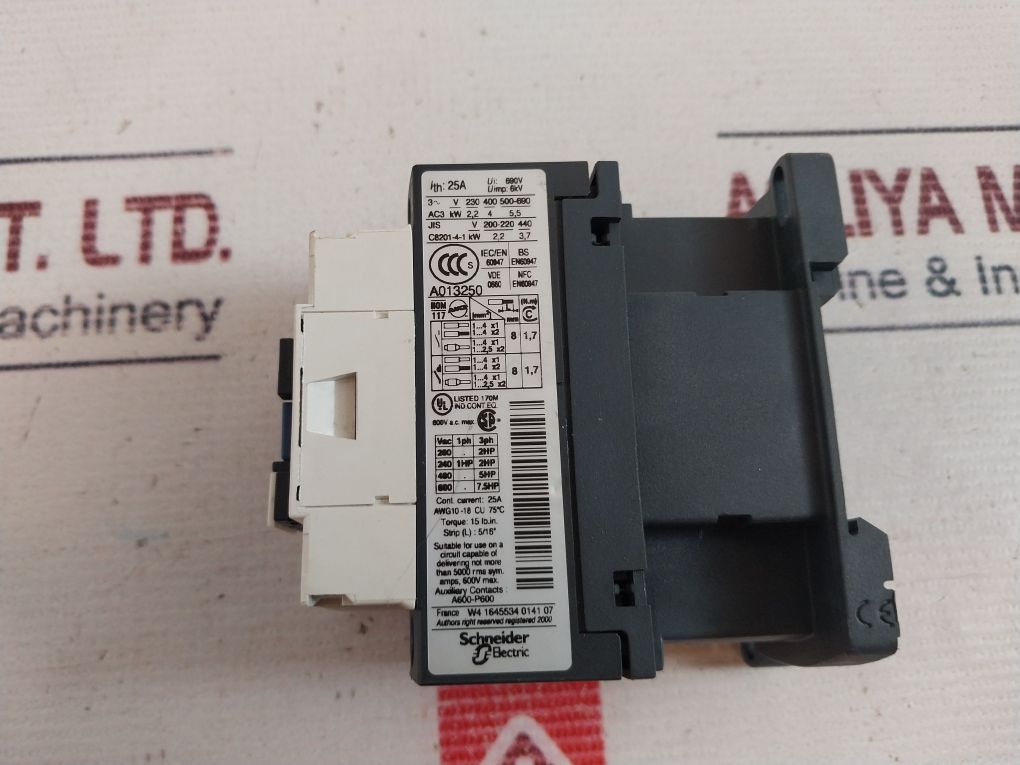 Telemecanique Lc1D09 Contactor P7 230V 50/60Hz