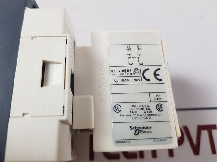 Telemecanique Lc1D09 Contactor With Ladn02 Auxiliary Contact
