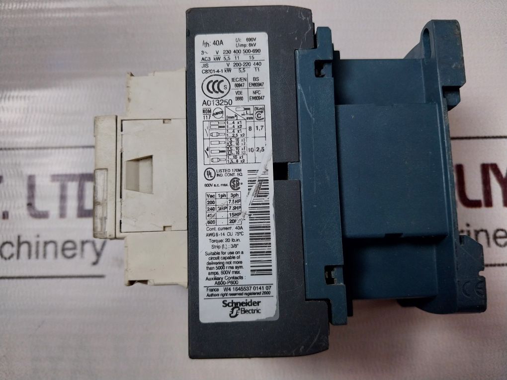 Telemecanique/Schneider Electric Lc1D25 Contactor 