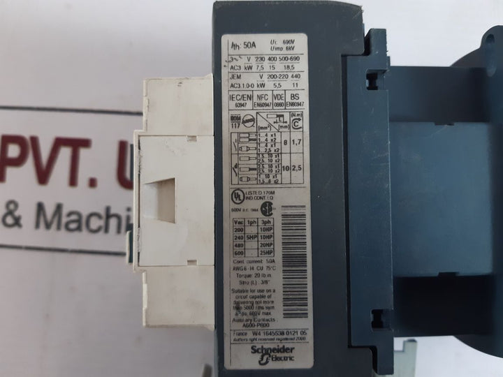 Telemecanique Lc1D32 Power Contactor With Allen-bradley 193-ea1Fb Overload Relay