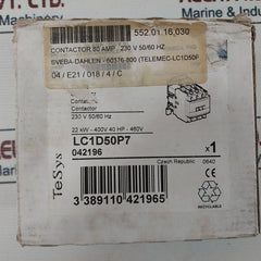 Telemecanique Lc1D50P7 Contactor 042196 230V 50/60Hz