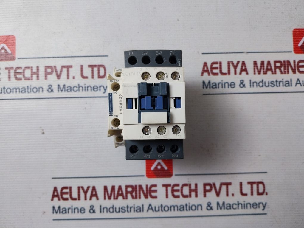 Telemecanique Lc1Dt25 Contactor With Lad8N20 Auxiliary Contact Block