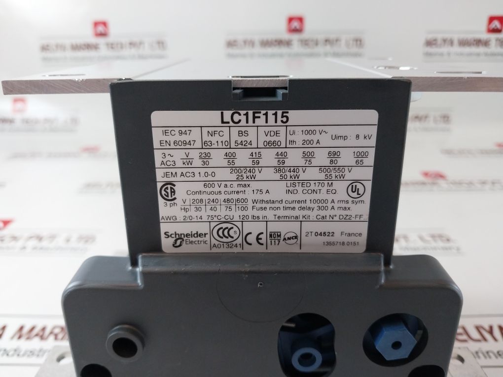 Telemecanique Lc1F115 Contactor Free Shipping