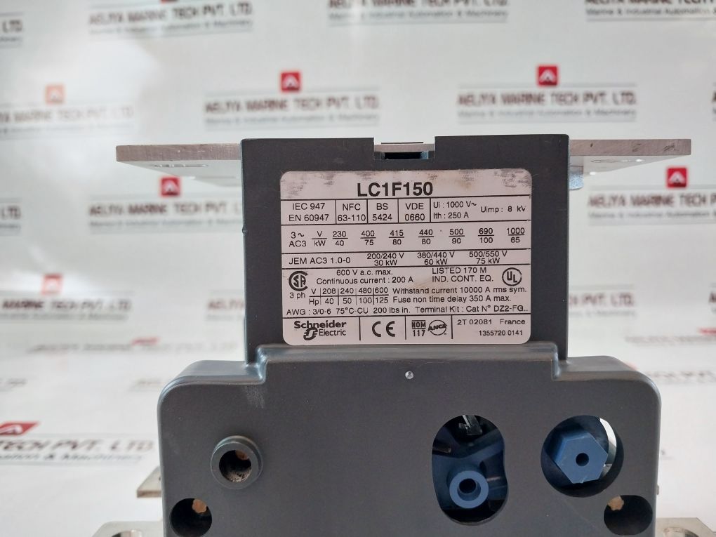 Telemecanique Lc1F150 Contactor 250A 8Kv 1000V