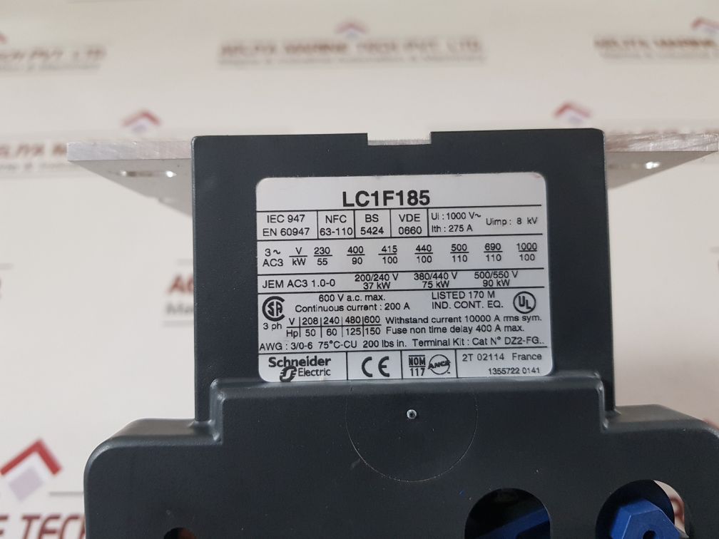 Telemecanique Square D Lc1F185 Contactor