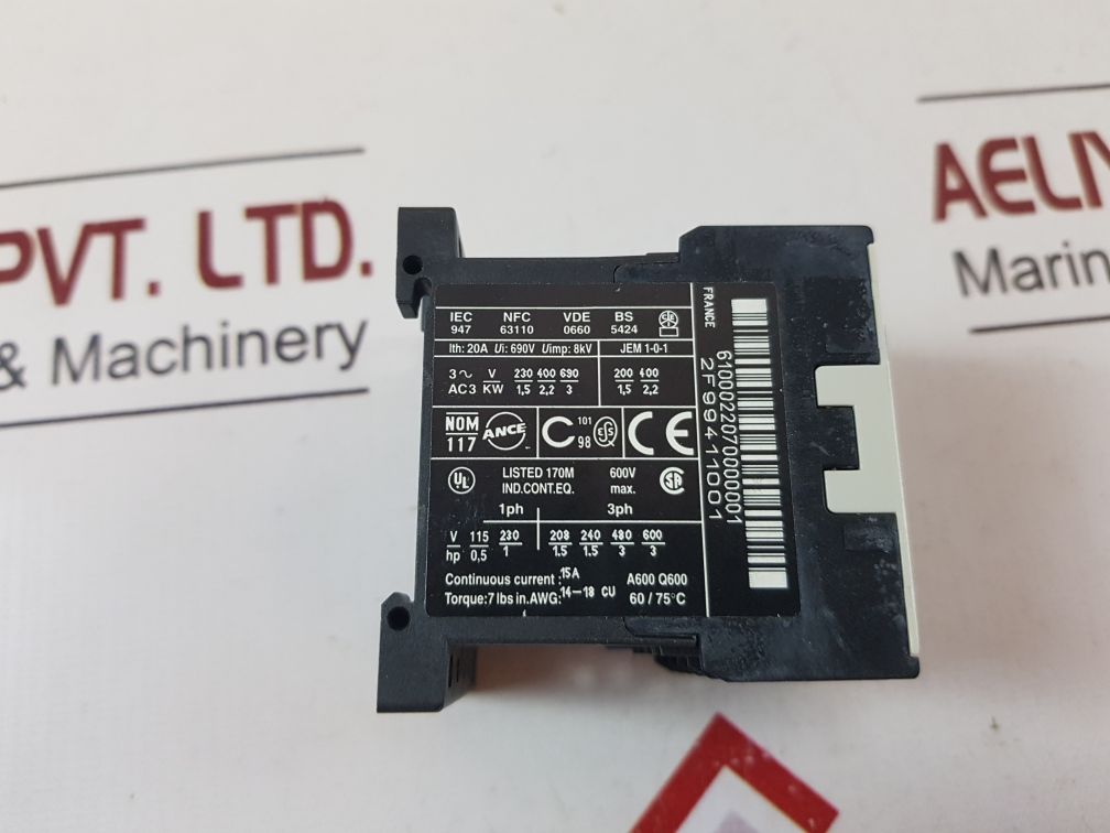 Telemecanique Lc1K0610M7 Contactor 625366