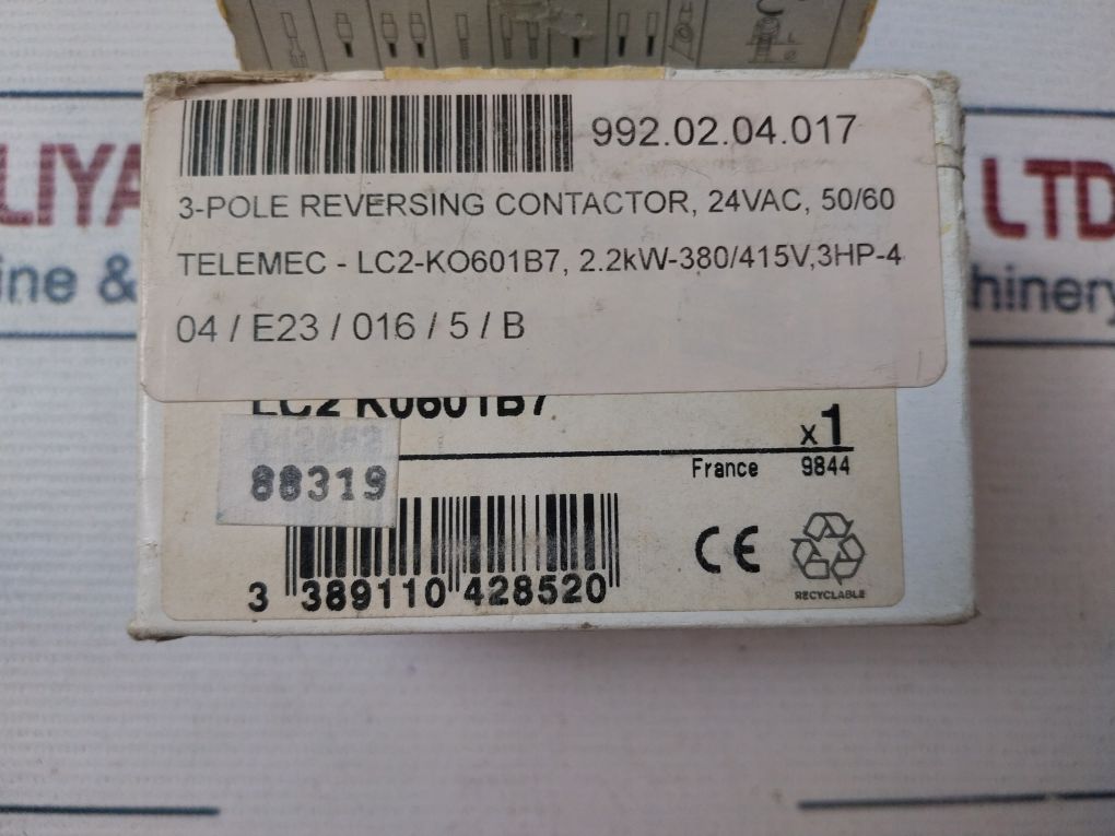 Telemecanique Lc2K0601B7 Contactor 60/75°C