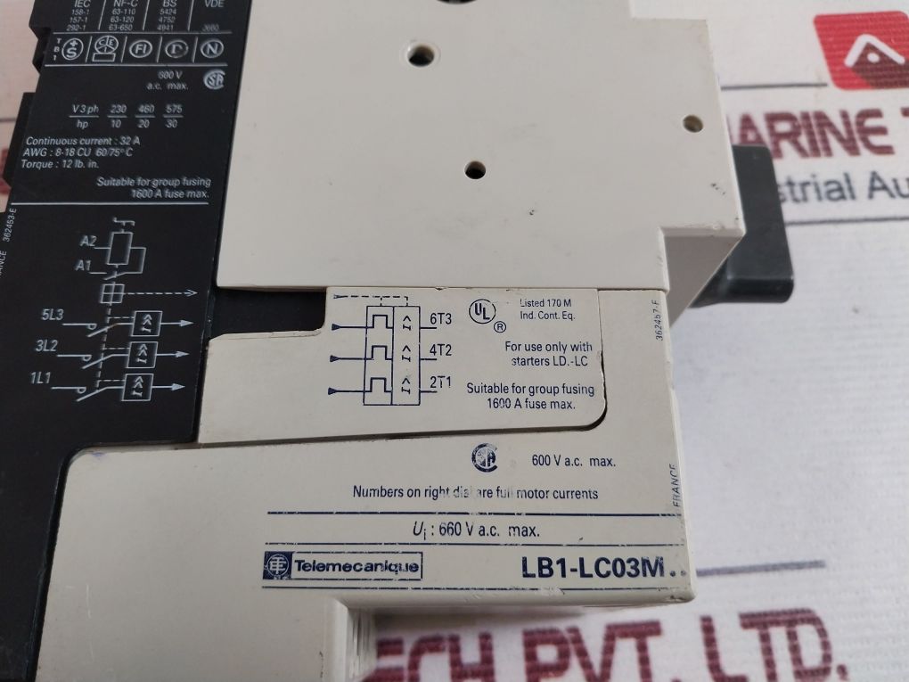 Telemecanique Ld1-lc030 Motor Starter 32A 660V