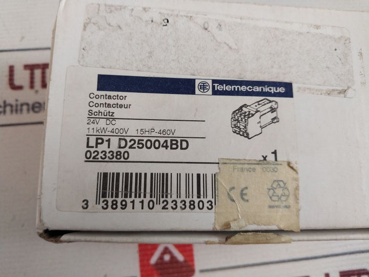 Telemecanique Lp1 D25004Bd Contactor 24V