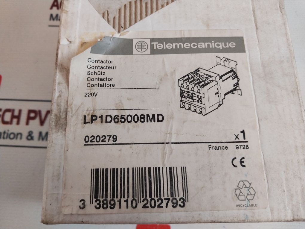 Telemecanique Lp1 D65 008 Reversing Contactor
