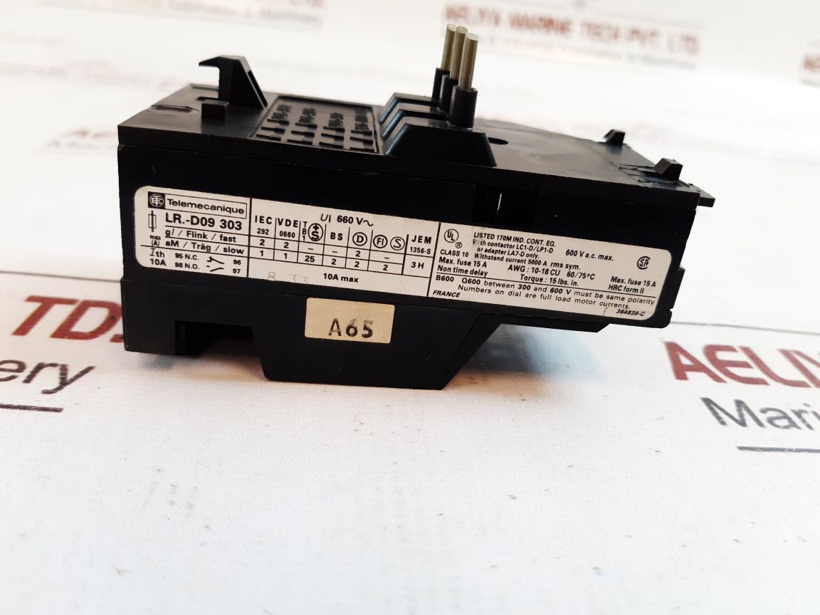 Telemecanique lr.-d09 303 thermal overload relay