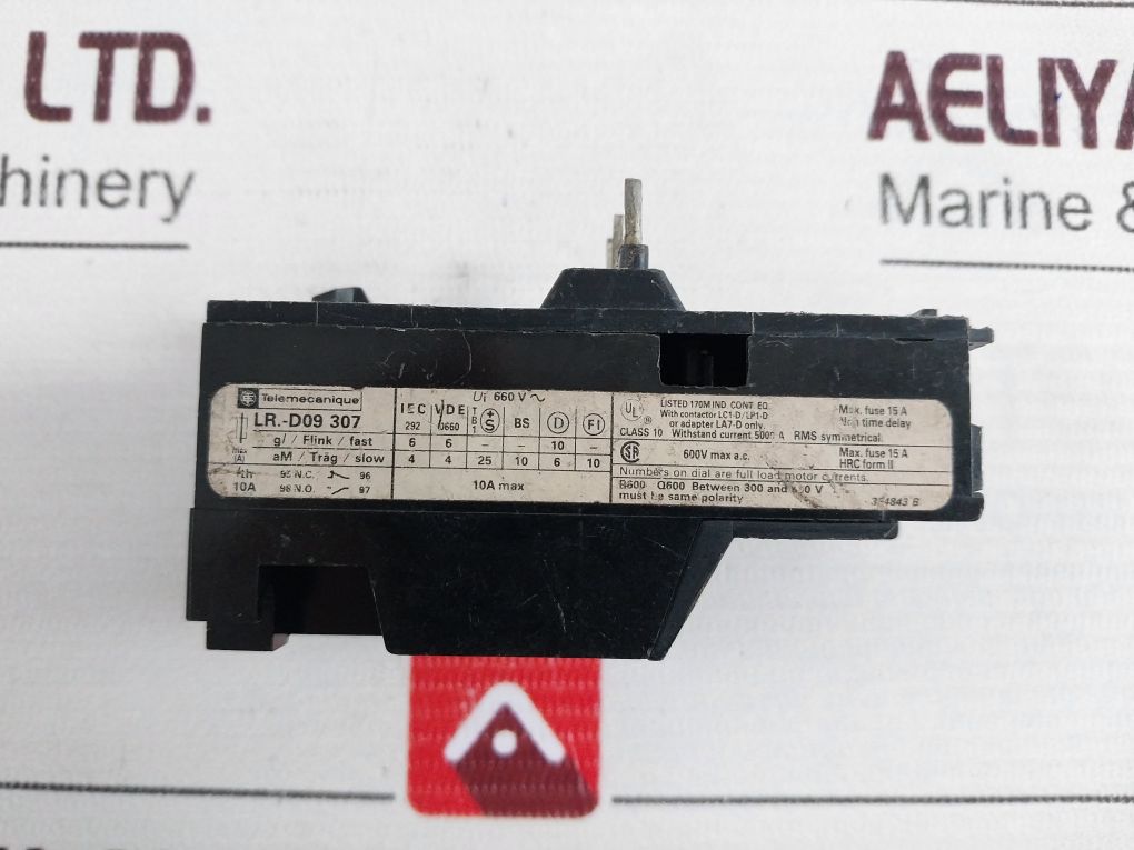 Telemecanique Lr1-d09307 Thermal Overload Relay